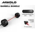 thumbnail image 1 of Mikolo 7ft Olympic Barbell, Barbell for Weightlifting and Powerlifting 45lb, Olympic Bar for 1500lbs Capacity, Weight Bar Fit 2” Standard Weights, 1 of 11