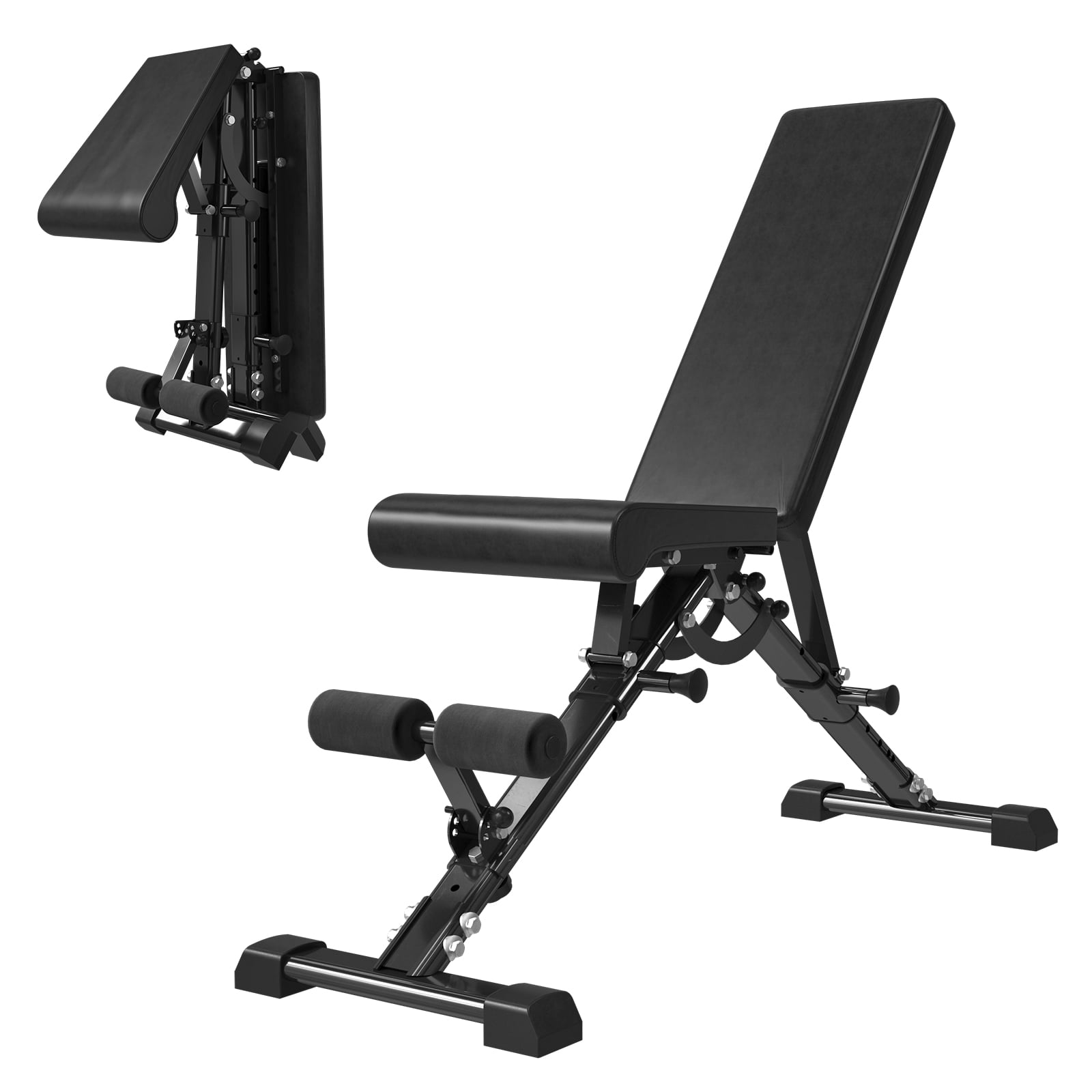 Mikolo Adjustable Weight Bench with 800LBS Weight Capacity, Adjustable ...