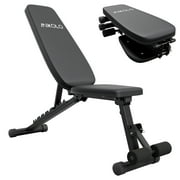 Mikolo 9 Positions Adjustable Weight Bench, Foldable Workout Bench with 800lbs Weight Capacity, Bench Press Bench for Full Body Workout