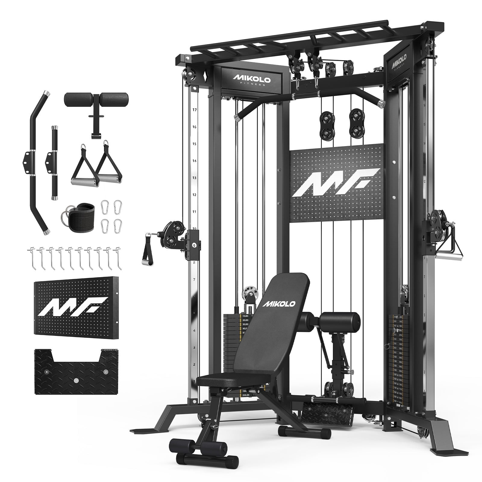 Cabel Fly Machine Mikolo Cable Crossover Machine Falcon with 400lbs Weight Stack ...