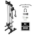 thumbnail image 1 of Mikolo Cable Crossover Machine, Lat Pull Down Machine, Wall Mounted Pulley Tower functional trainer with Adjustable 26 Positions Dual Pulley System, Lat Pulldown Cable Training for Home Gym Fitness, 1 of 10