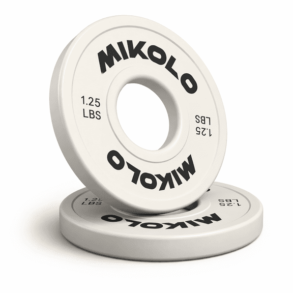 Mikolo Change Weight Plates 1.25LB 2.5LB 5LB Set Fractional Plate Olympic Bumper Plates for Cross Training, Steel Insert Strength Training Micro Weight Plates
