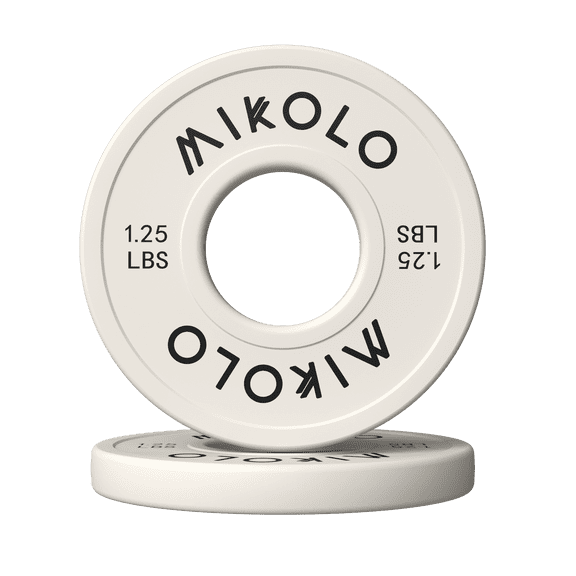 Mikolo Change Weight Plates 1.25LB 2.5LB 5LB Set Fractional Plate Olympic Bumper Plates for Cross Training, Steel Insert Strength Training Micro Weight Plates