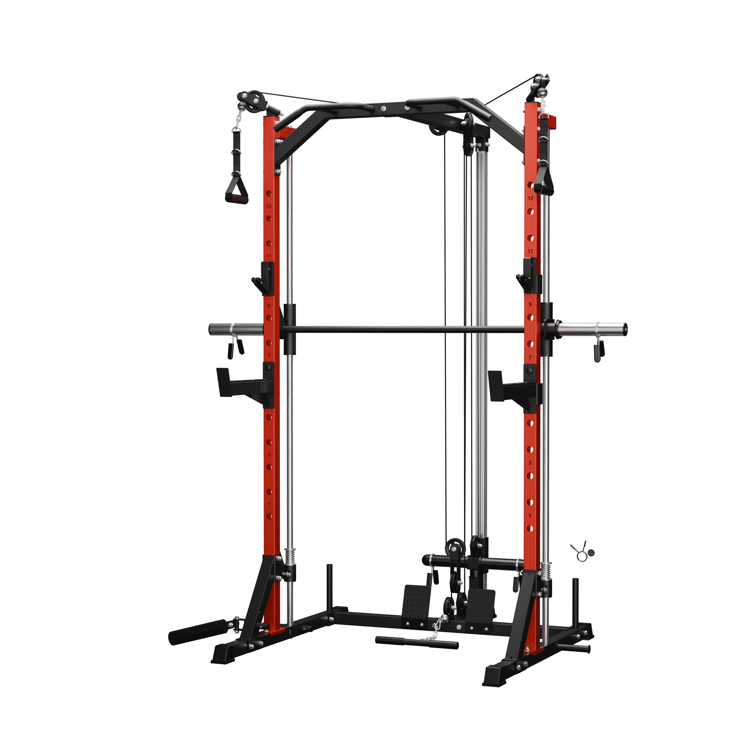 Mikolo Folding Wall-Mounted Squat Rack, 1000lbs Weight Cage, Gym ...