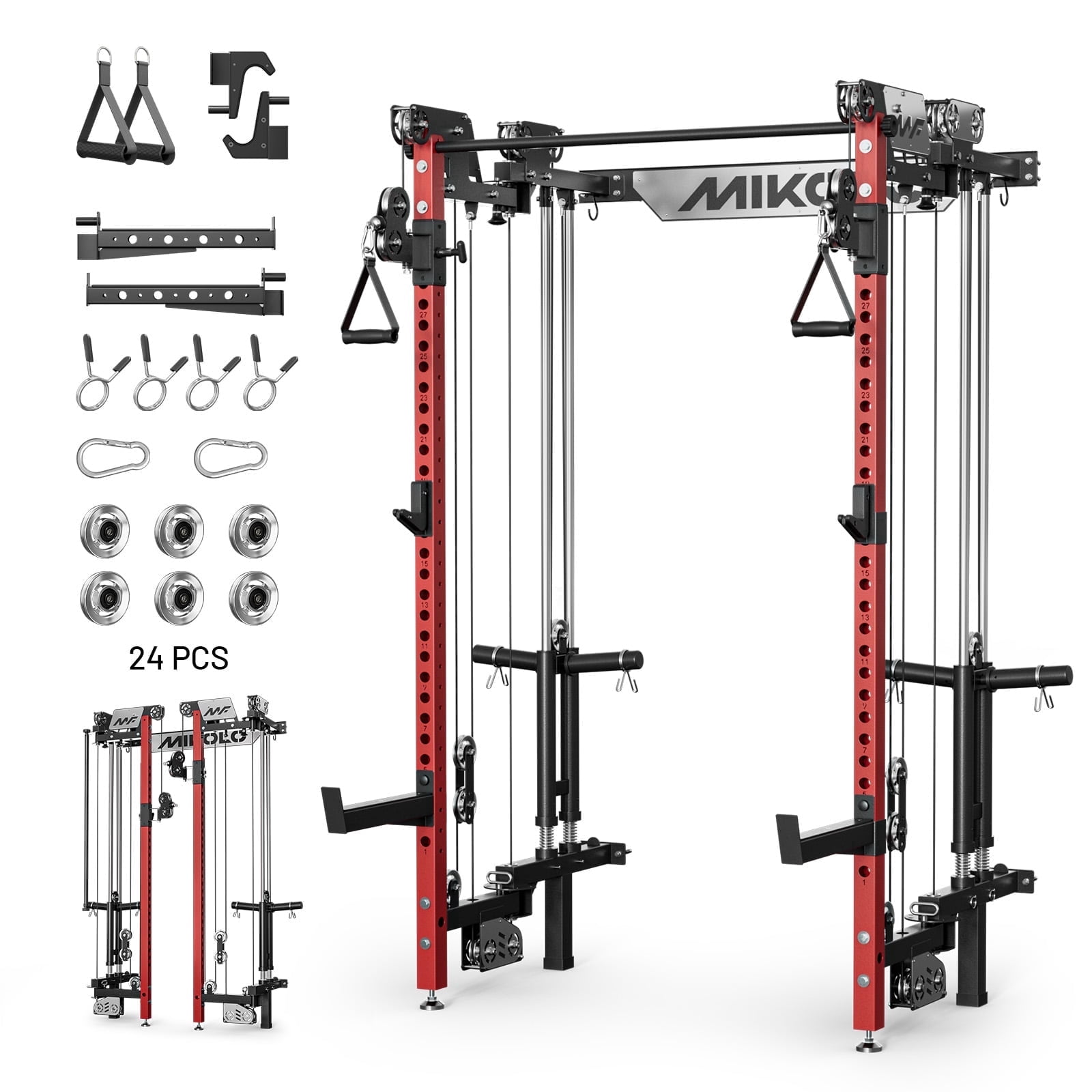 Cheetah 2.0 Foldable Power Rack-Red