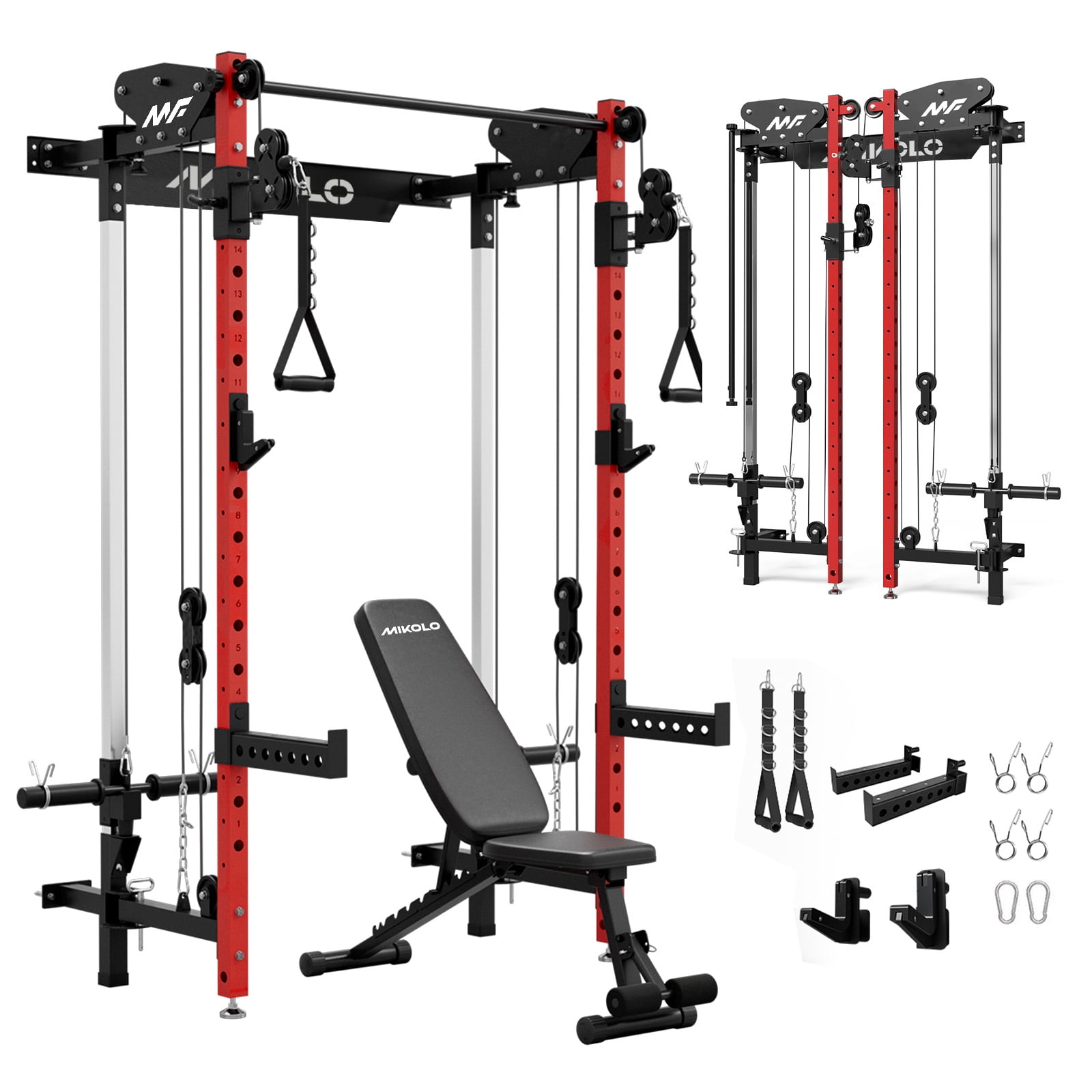 mikolo home gym rack folding