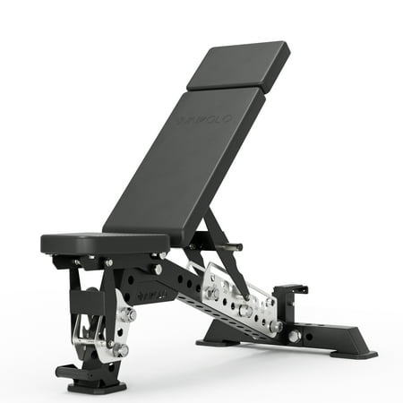 Mikolo BASTET Adjustable Weight Bench for Full Body Workout 1500LBS Heavy Duty Workout Benchwith Multiple Back Positions for Home Gym, Decline Incline, and Flat Settings for Weightlifting and Strengt