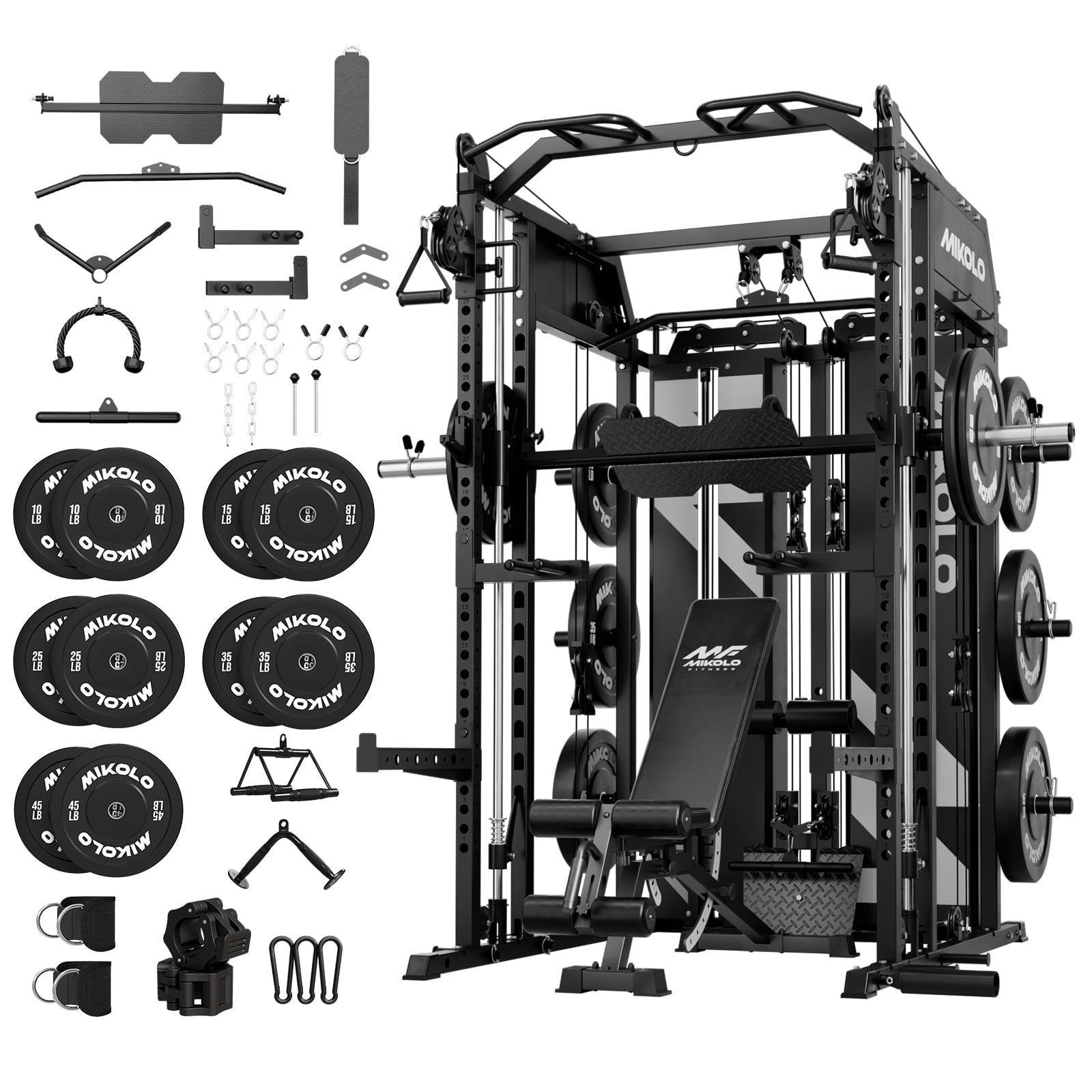 Mikolo Horus Smith Machine Home Gym, Functional Trainer with