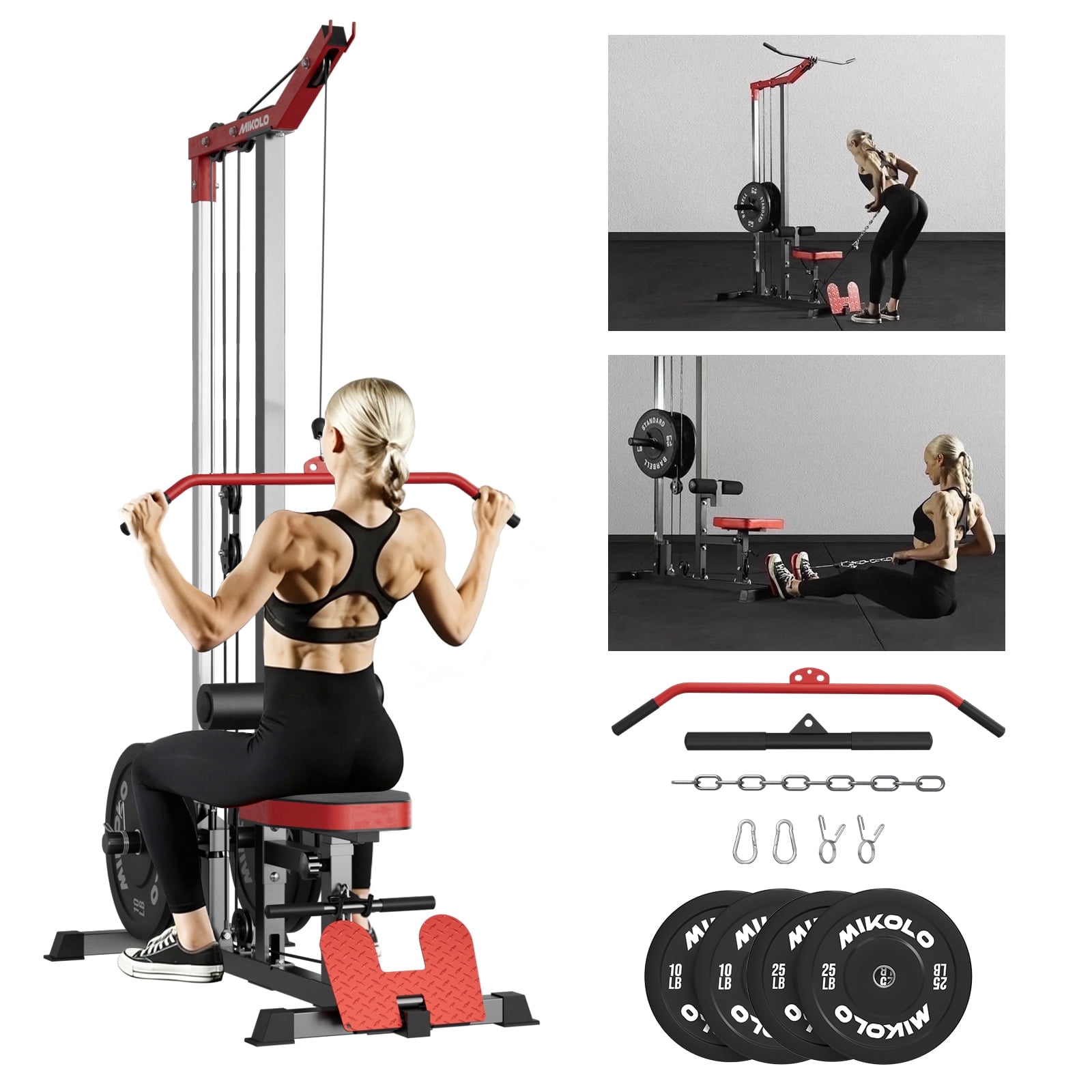 Red - 70LBS Weight Plate Set