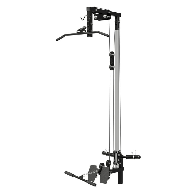 RitFit Power Cage with Lat Pulldown Power Rack with Pulley System