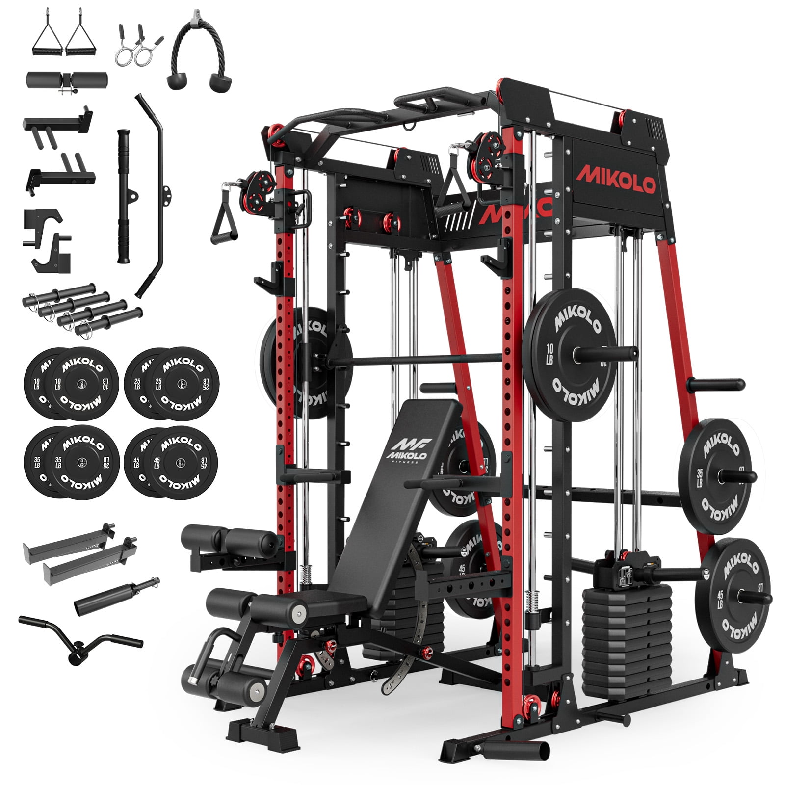 M11 Elite-Red (bench & 230LBS plates)