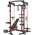 Mikolo Power Cage, 2000LB Squat Rack, Dual Pulley Cable Crossover