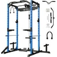 Mikolo Power Cage, Power Rack with LAT Pulldown, 1200 Pounds Capacity