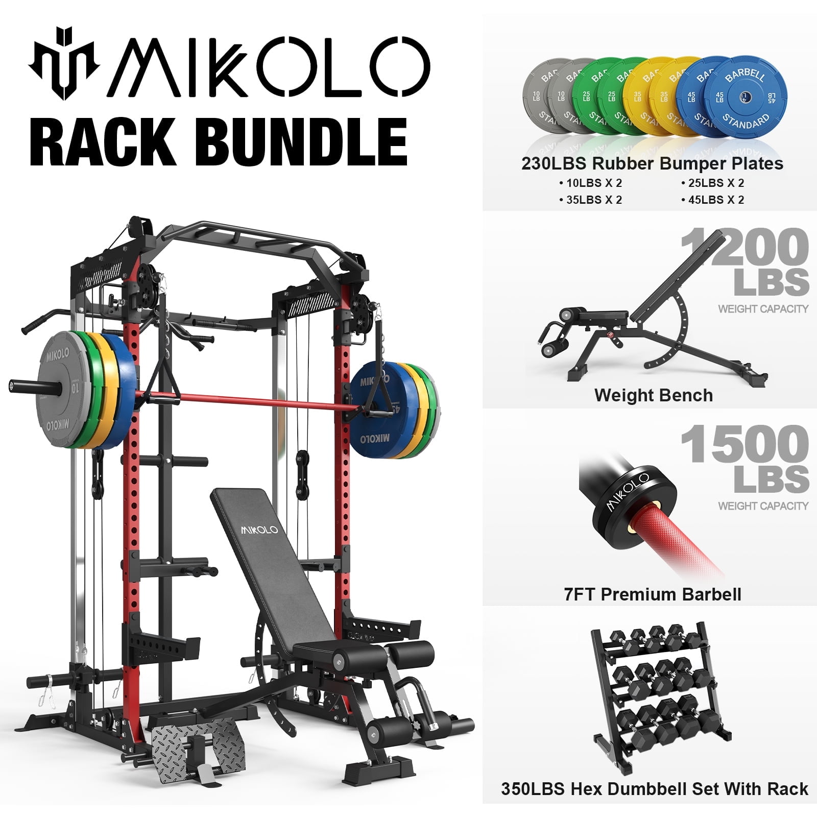 Power Rack Diy Home Gym Cable Machine Power Cage With Lat Pulldown