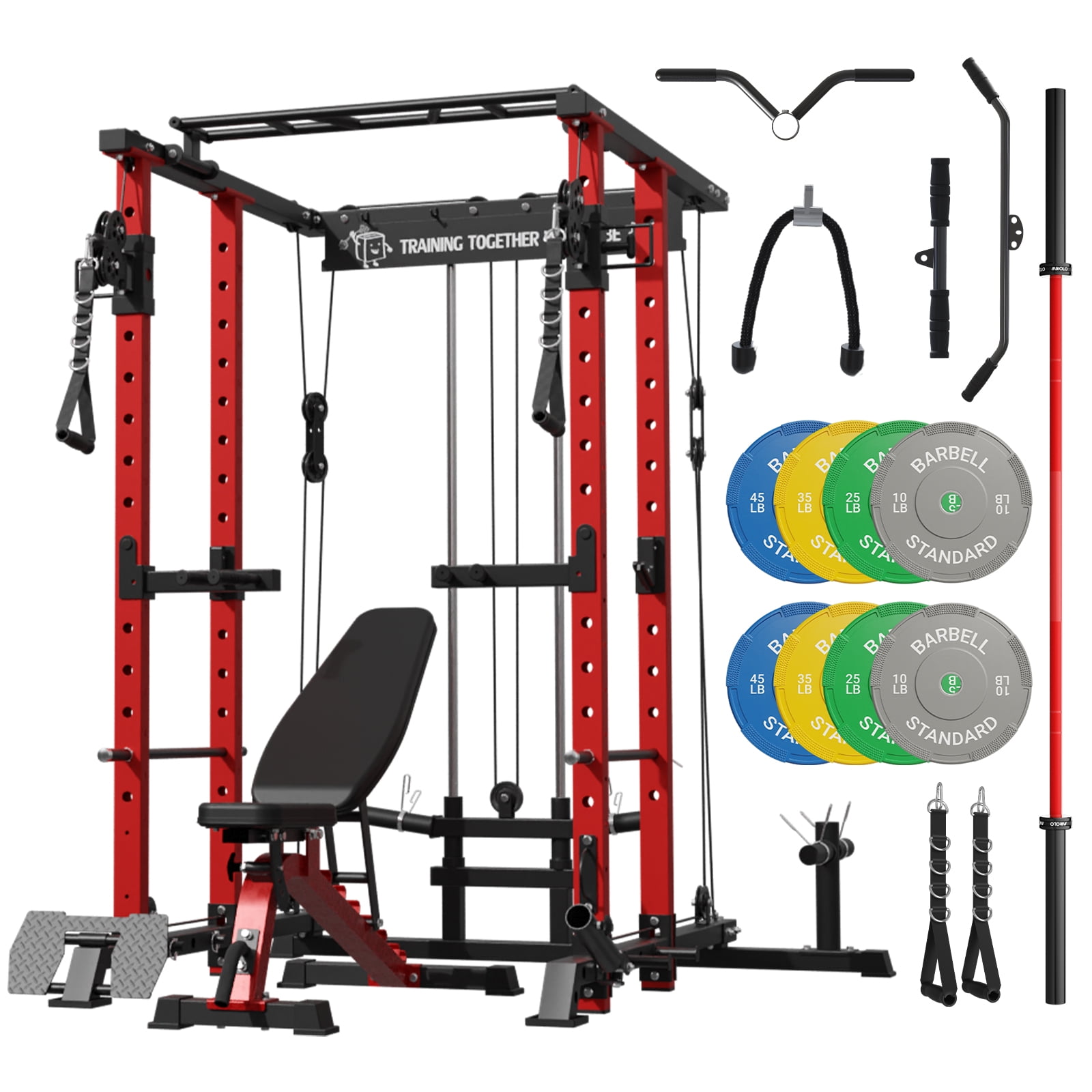 Wall mounted Barbell Rack - Gymleco Strength Equipment