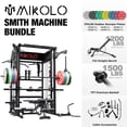 thumbnail image 1 of Mikolo Smith Machine Home Gym, All-in-One Power Rack with Smith Cage and Functional Trainer, Squat Rack with 2:1 Dual Pulley Cable System and Extended Forward Reach, Vertical Leg Press, 1 of 17