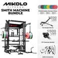 thumbnail image 1 of Mikolo Smith Machine Home Gym, All-in-One Power Rack with Smith Cage and Functional Trainer, Squat Rack with 2:1 Dual Pulley Cable System and Extended Forward Reach, Vertical Leg Press, 1 of 17