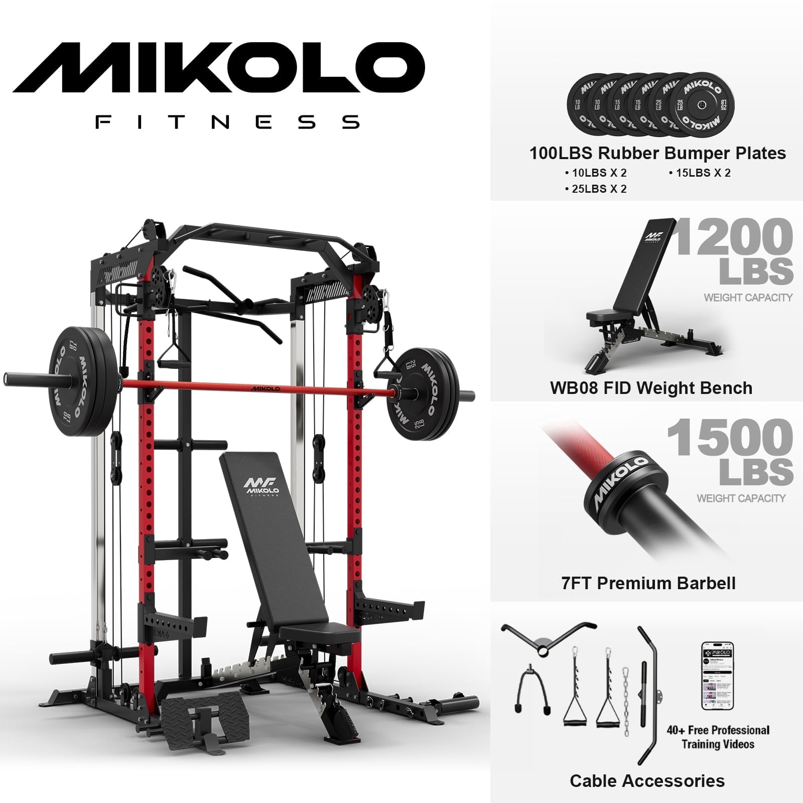 Power Cage/Red-Home Package/(10+15+25)x2LB
