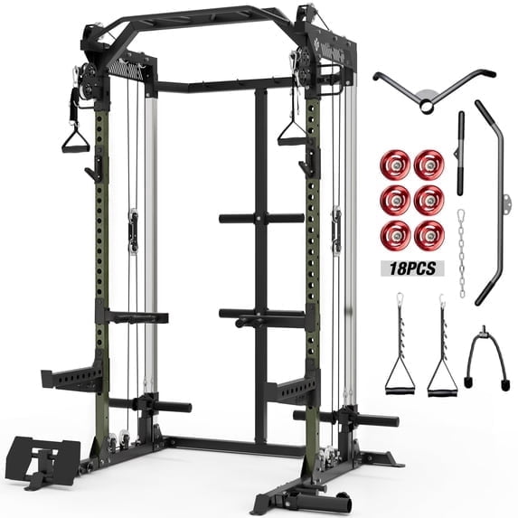 Power Cage -Green (Aluminum Pulley)