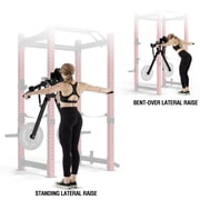 Mikolo Power Rack Lateral Raise Attachment, Compact Standing Lateral Raise Machine, 13 Adjustable Positions Shoulder Machine for 180LBS Weight Capacity