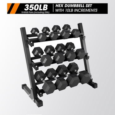 Renwick 4-90Lbs Quick Adjust Dumbbell Set for Home Gym, Set of 2, Black