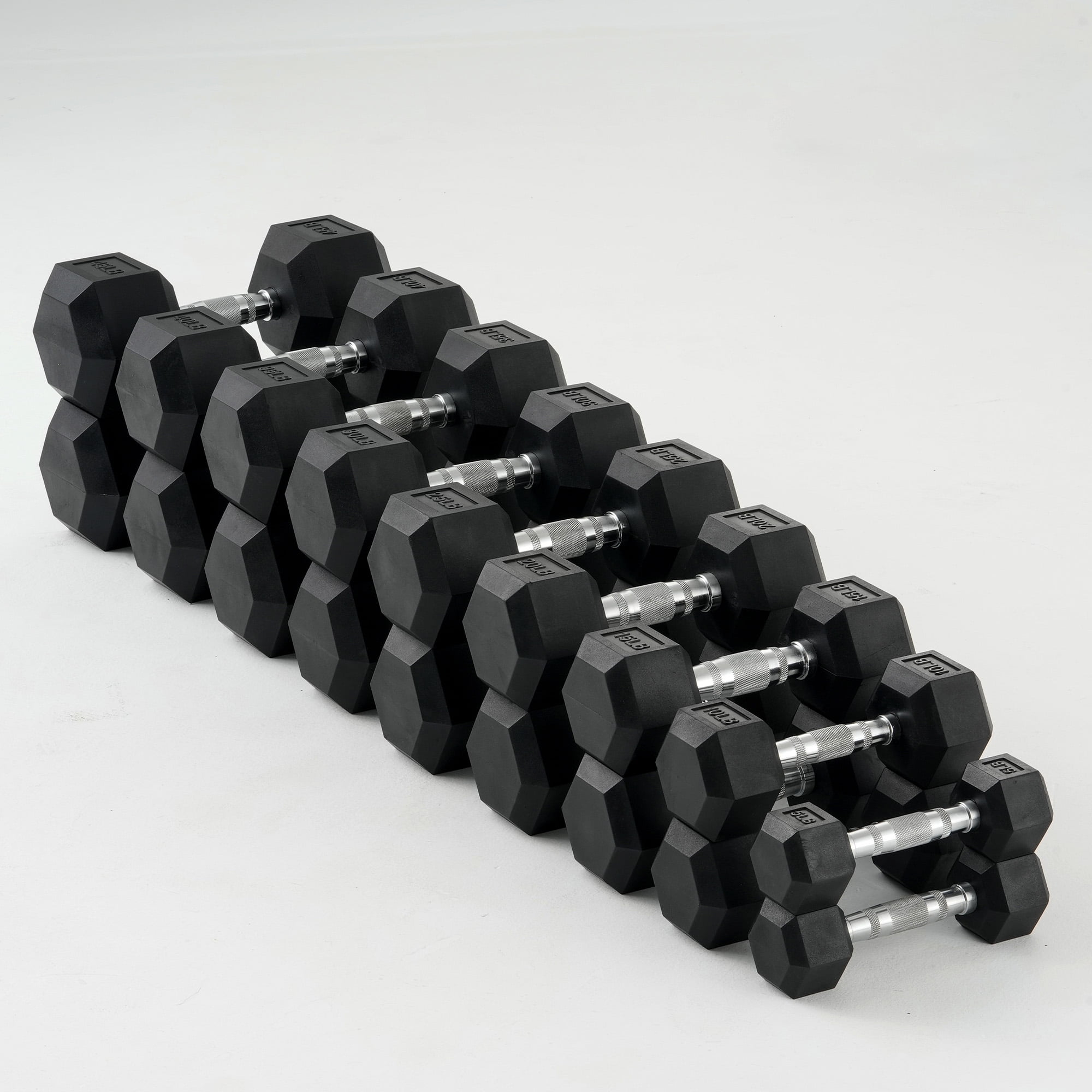 Walmart Black Friday Deals 2025 - Mikolo Rubber Hex Dumbbell Set, Option in 450lbs, Strength Training Weight Set Home Gym
