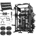 thumbnail image 1 of Mikolo HORUS Smith machine, Functional Trainer with Dual 132LBS Weight Stack, Full Body Workout Machine with 550LBS Dumbbell  Set, 1 of 11