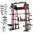 thumbnail image 1 of Mikolo M4 2.0 Smith Machine, All-in-One Power Rack Cage with Adjustable Cable Crossover, Vertical Leg Press and Smith Bar with 1500 lbs Capacity Barbell Combo, 1 of 11