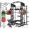 thumbnail image 1 of Mikolo Smith Machine, All-in-One Power Rack Cage with Vertical Leg Press, 2000LBS Power Cage Squat Rack with Smith Bar, Dual Pulley Cable Crossover System for Home gym, 1 of 19
