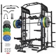 thumbnail image 1 of Mikolo Smith Machine, All-in-One Power Rack Cage with Vertical Leg Press, 2000LBS Power Cage Squat Rack with Smith Bar, Dual Pulley Cable Crossover System for Home gym, 1 of 18