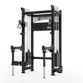 thumbnail image 1 of Mikolo Anubis-2.0 Smith Machine with Weight Stack, 3“×3” All-in-One Power Cage with LAT Pulldown & Cable Crossover, 3200LBS Multi-Function Trainer with Aluminum Pulley System for Fitness Home Gym, 1 of 24