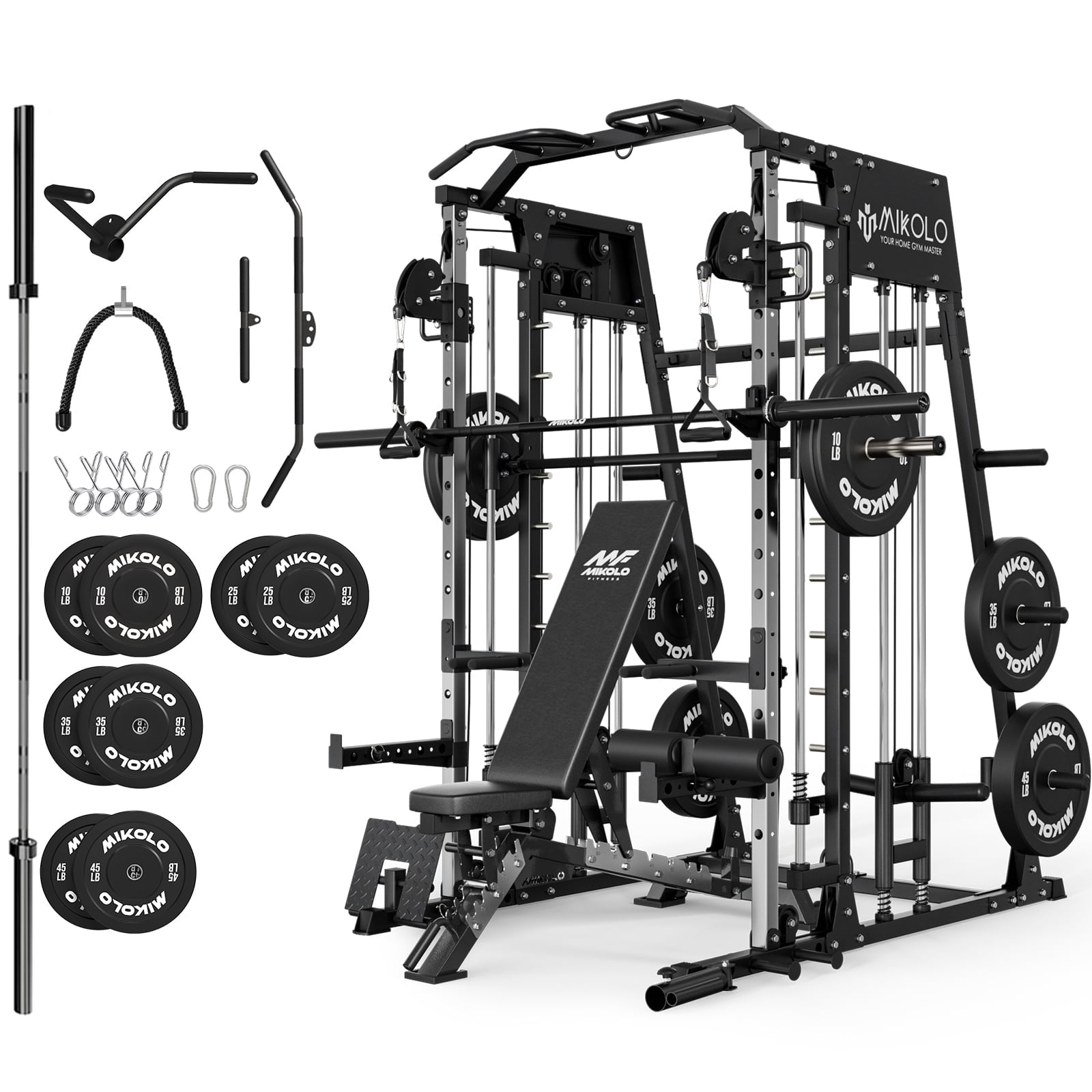 M4|Black Package (bench & Barbell & BP 230LBS)