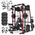 thumbnail image 1 of Mikolo M11 Elite Smith Machine Home Gym,2200 lbs Power Rack Cage with Weight Bench, Functional Trainer , 260LBS Plates and Other Attachments for Home Gym, 1 of 10