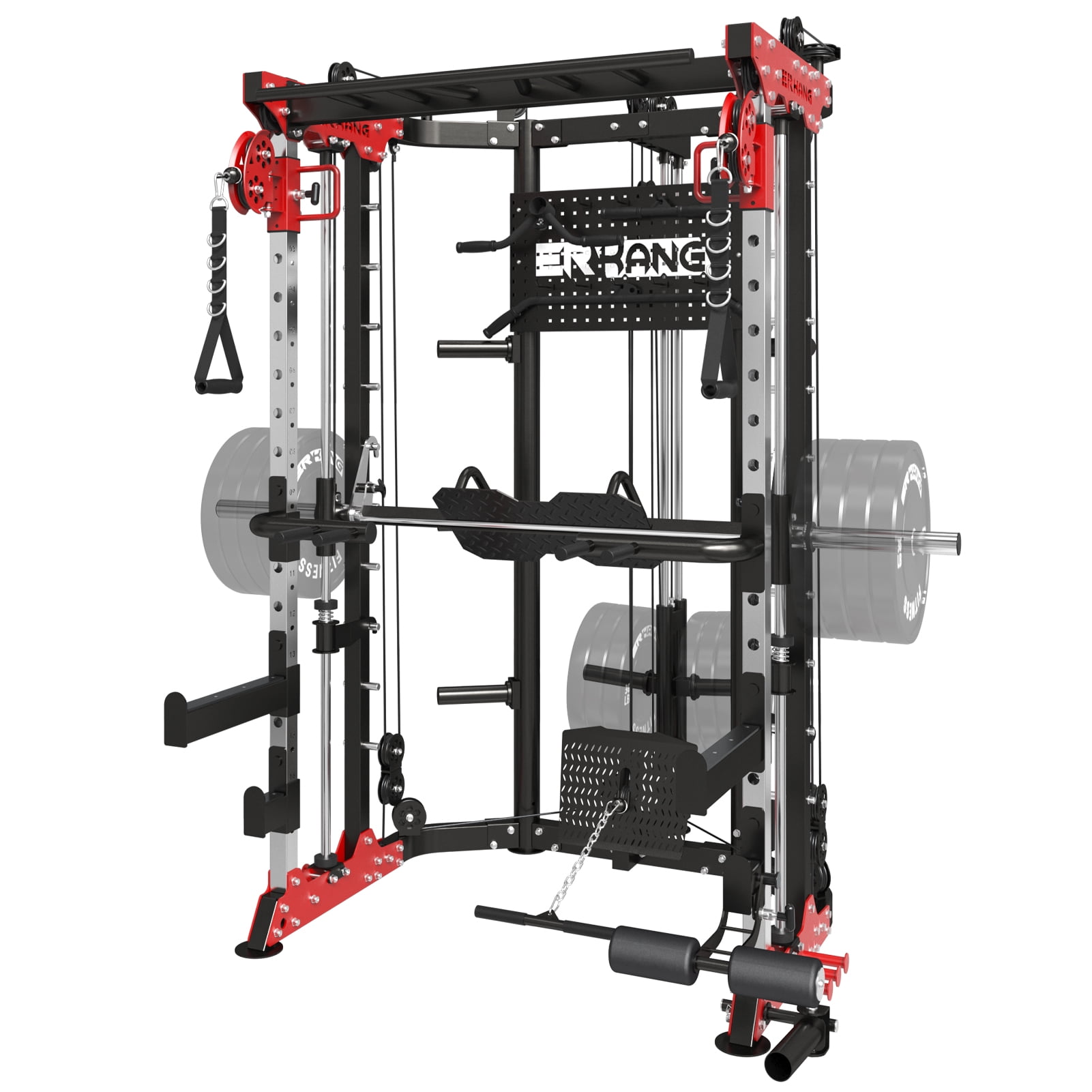 Mikolo Smith Machine Power Cage, 2200lb Commercial Strength Training