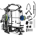 thumbnail image 1 of Mikolo Smith Machine Power Cage, Multi-Function Home Gym System with Cable Crossover, 121LB Weight Stack, 1 of 17