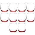 thumbnail image 1 of Mikonos Stemless Wine Glasses 11.5 oz. Set of 10, Bulk Pack - Restaurant Glassware, Perfect for Red Wine, White Wine, Cocktails - Red, 1 of 5