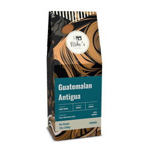 Mikos Java House Guatemalan Antigua Coffee, 100% Arabica Single Origin, Medium Roast Ground, Volcanic Grown, 12oz
