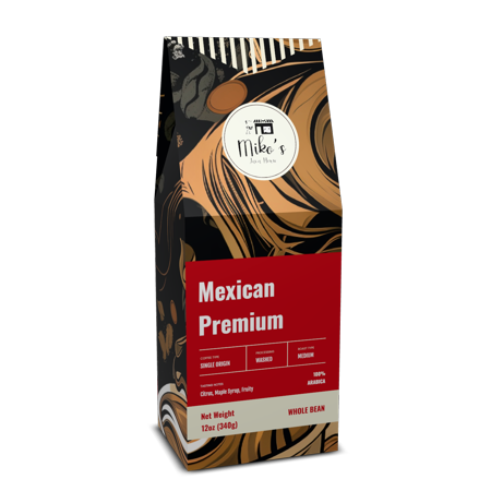 Mikos Java House Mexican Premium Coffee, 100% Arabica Chiapas Single Origin, Medium Roast Whole Bean, Organic Grown, 12oz
