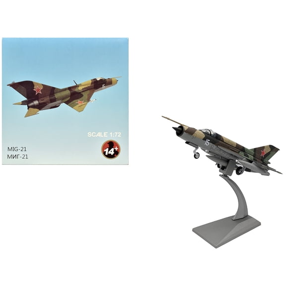 Mikoyan-Gurevich MiG-21SM Fishbed-J Fighter Aircraft "Soviet Air Force" 1/72 Diecast Model Airplane