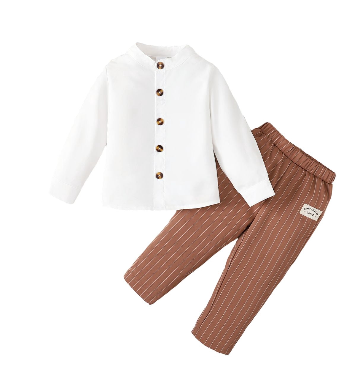 Boys 4 Piece Outfit White/Blue WU7 - 2 Years Only