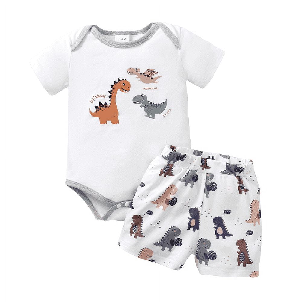 Mikrdoo Baby Boys Clothes Boys Outfits 18 Months Infant Boys Dinosaur ...