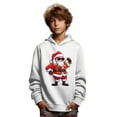 thumbnail image 1 of Mikrdoo Big Boys Tops Santa Claus Print Long Sleeve Hoodie Kid Boys Fall Winter Outdoor Sweatshirt Size:5Y-14Y, 1 of 9