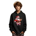 thumbnail image 1 of Mikrdoo Big Boys Tops Santa Claus Print Long Sleeve Hoodie Kid Boys Fall Winter Outdoor Sweatshirt Size:5Y-14Y, 1 of 9