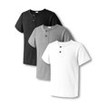 thumbnail image 1 of Mikrdoo Boys Classic Solid Colors Tops, Casual Everyday Wear Tees with Short Sleeves, 3-Pack, Sizes 7-15, 1 of 10