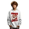 thumbnail image 1 of Mikrdoo Christmas Hoodie For 5-14t Kids Boys Happy Santa Print Cute&Cozy Long Sleeve Casual Pullover Tops, 1 of 9