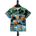 thumbnail image 1 of Mikrdoo Hawaiian Beach Camping Bus Print Boys Creative Shirt, Casual Short Sleeve Lapel Shirt Tops, Boys Clothes For Summer Outdoor, 1 of 8