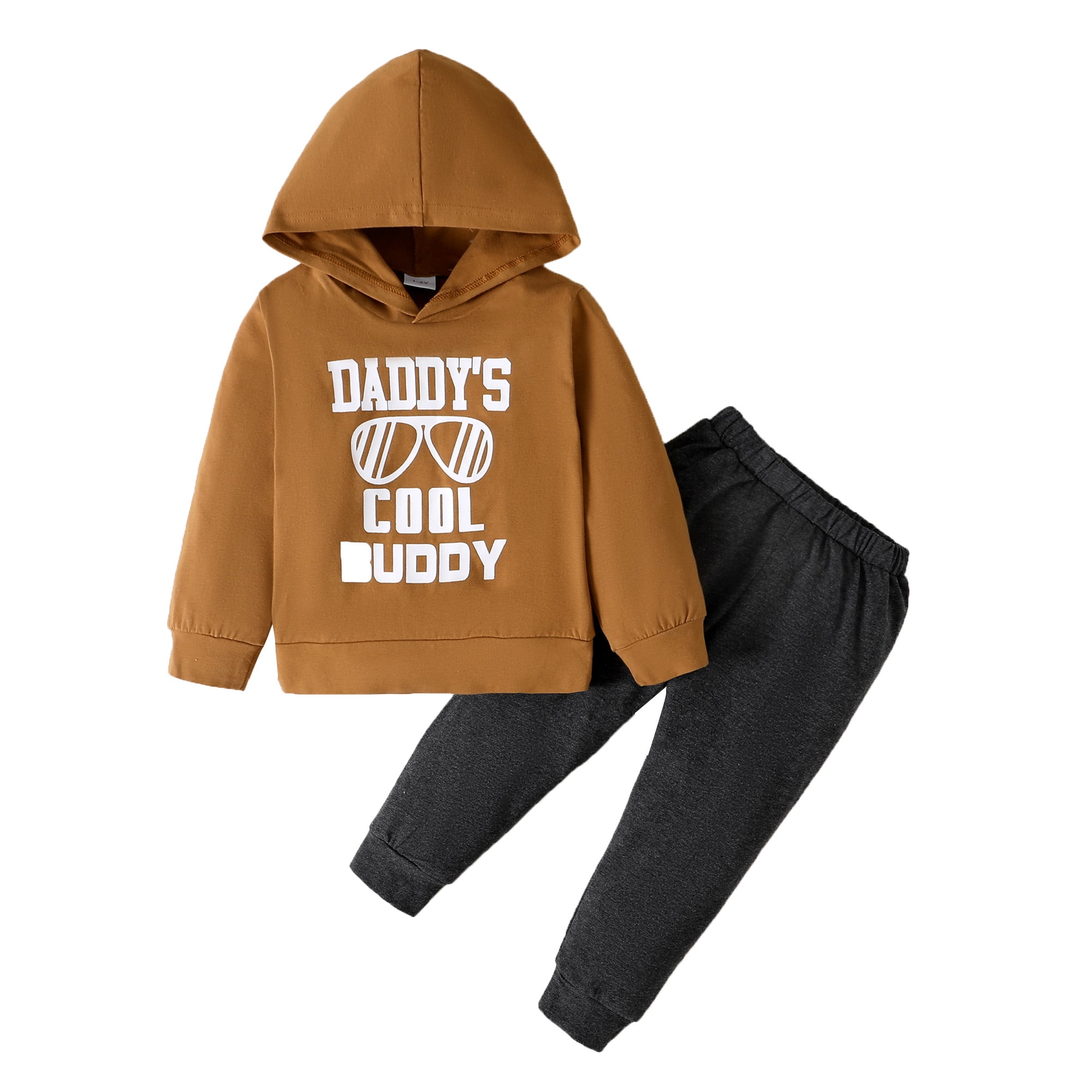 Mikrdoo Infant Boys Outfits 1 Years Baby Boys Sunglasses Print Hoodies