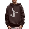 thumbnail image 1 of Mikrdoo Kid Boy's Spring Fall Sweatshirt Basketball Player Print Long Sleeve Comfy Loose Casual Pullover Hoodies Size 5-14, 1 of 8