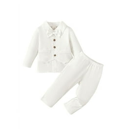 Baby Boy Suits Baby Boy Christening Outfit 3-Piece Cotton Tuxedo