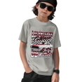 thumbnail image 1 of Mikrdoo Trendy Racing Car Print Casual Short Sleeve T-Shirts For Boys - Cool, Lightweight And Comfy Summer Streetwear (7-15Y,Gray), 1 of 9